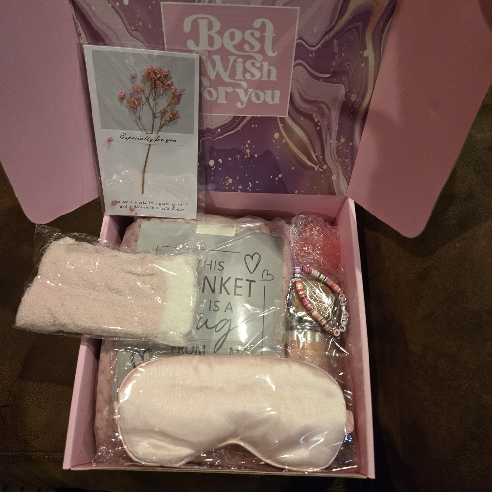 10-pc Luxury Bath/Spa Relaxation ROSE scented Soothing Gift Set- Self Care Pkg - Picture 13 of 14